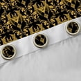 thumbnail image 4 of Feelyou Gold Boho Damask Curtains Pack of 2 (42x84 Each), Gothic Bat Curtains Blackout, 4 of 6