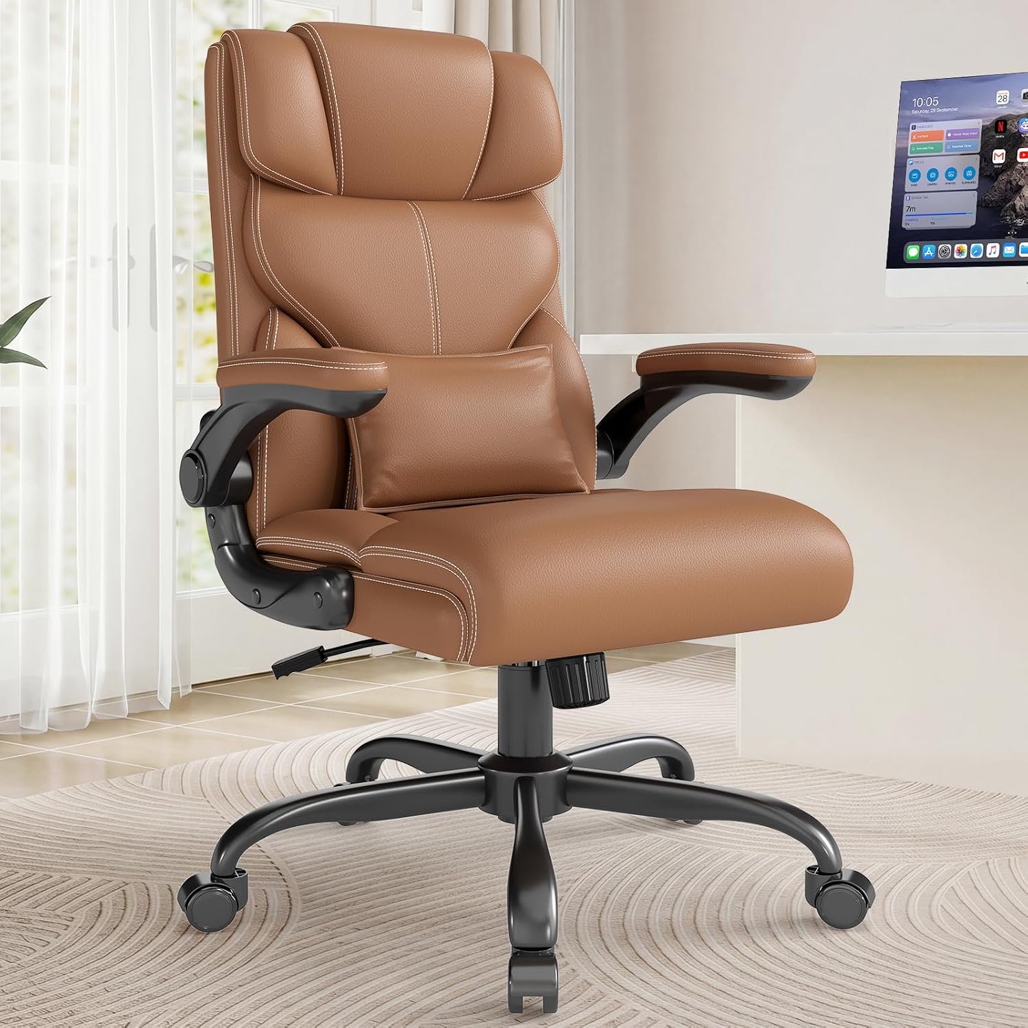 executive office chair with flip-up product