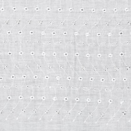 David Textiles Embroidered Eyelet Fabric By The Yard, 44" Wide