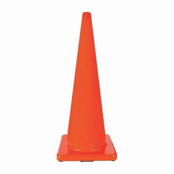 Traffic Cone, PVC, Non-Reflective, 36 in Height, 10 lb, Orange