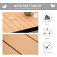 thumbnail image 3 of Natural Aluminum Outdoor Dining Table for 6 | Patio Rectangular Table - 55" x 35.5" | Durable Metal Table for Deck, Porch & Garden Entertaining, 3 of 7