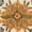 Blue, variant on SAFAVIEH Bergama Payton Oriental Wool Area Rug, Light Blue/Ivory, 6' x 6' Round