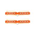 thumbnail image 1 of Woman Fun Decorative Belt Peach Heart Hole Lace Mesh Leg Belt, 1 of 6
