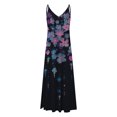 thumbnail image 4 of Summer Dresses for Women Beach Floral Tshirt Sundress Casual Boho Tank Dress, 4 of 5
