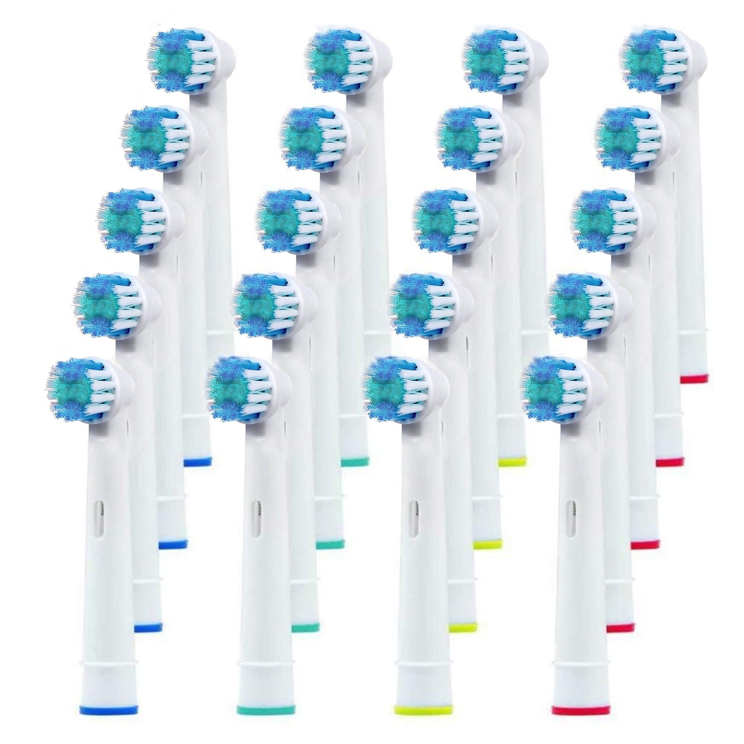 Replacement Brush Heads with Oral B Electric Toothbrush- 20 Pack of Precision Fits Braun Pro 1000 1500 Clean 3000 5000 8000 9000 Vitality, Triumph & More - Walmart.com