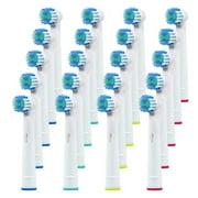 Replacement Brush Heads Compatible with Oral B Electric Toothbrush- 20 Pack of Precision Heads Fits Braun Pro 1000 1500 Clean 3000 5000 6000 8000 9000 Vitality, Triumph & More