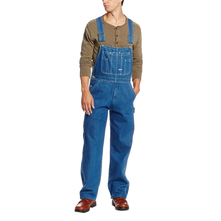 Big Smith Workwear Big Men's 100% Cotton Stonewashed Denim Bib