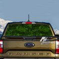 thumbnail image 3 of Rear Window Decal for Trucks – Green Hexa Camo 65 x 20 Inches, Weatherproof Perforated Vinyl See-Through Graphic, Fits Most Pickup Trucks & SUVs, 3 of 7