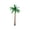 A, variant on Miniature Coconut Tree Figurine, Hand Painted Resin Ornament for Garden Terrarium Decor, Flowering Or Fruit Bearing Styles, Micro Landscape Tree, Coconut Tree Figurine *1