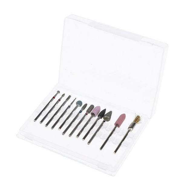 12 brocas para uñas, taladro eléctrico para uñas, máquina de manicura, accesorio para uñas 02