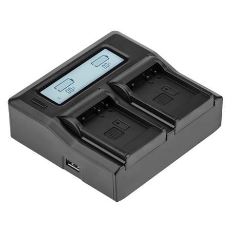 UPC: 0993278704087 | Dual Smart Charger with LCD Screen for Panasonic DMW-BLE9  DMW-BLG10