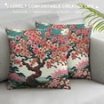 thumbnail image 3 of Leisuo Cherry Blossoms Body Pillow Cover Japanese Flowers Cherry Blossom Cushion Long Pillowcase with Zipper Floral Pillow Covers Decorative Soft Bedding Pillow Cases White, 3 of 5