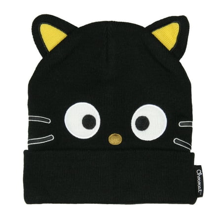 Hello Kitty and Friends Adult Chococat Embroidered Character Knit Cuffed Beanie Skull Cap Warm Winter Hat OSFM