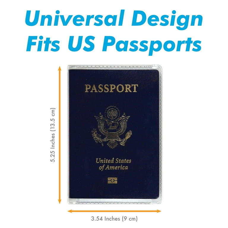 4 PCS Passport Cover,Plastic Passport Protective Covers Clear