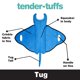 thumbnail image 4 of Juguete para Perro Snuggle Puppy Tender-Tuffs Mantarraya Azul de Peluche, 4 of 7