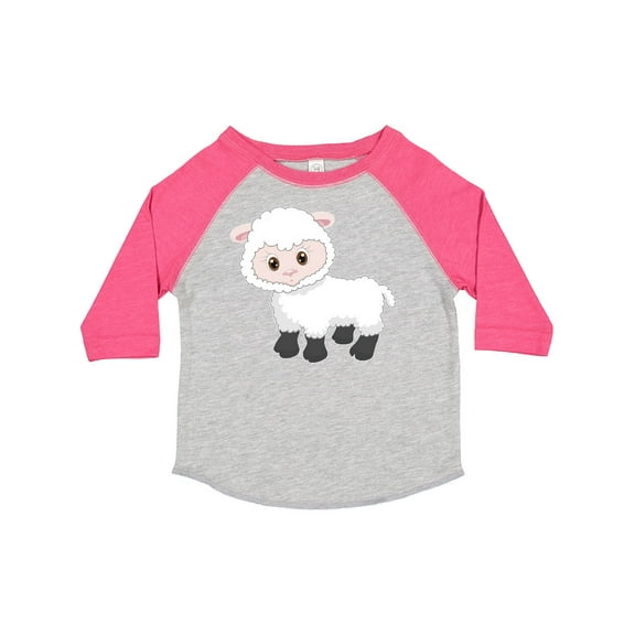 Inktastic Cute White Lamb Boys or Girls Toddler T-Shirt