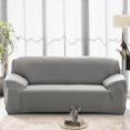 thumbnail image 1 of Stretch Polyester Sofa Slipcover Elastic Non-slip Pure Color Soft Chair Sofa Cover Anti-Mite Shield Stylish Furniture Protector, 1 of 8
