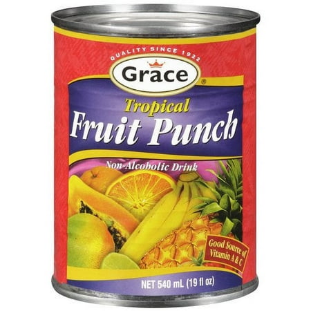 Grace Tropical Fruit Punch, 19 oz