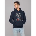 thumbnail image 2 of Krampus Coffee Horror Christmas Holiday Men's Hoodie, 2 of 4