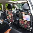 thumbnail image 7 of BZSMCE Car Organizer Kick Mats Back Seat Protector Creatively Sunset Flutter Printed, 7 of 7