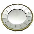 thumbnail image 2 of 13 1/2 Inch Diameter Gold Finished Pie Plate Wall Mirror, 2 of 3