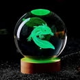 thumbnail image 2 of 3D Axolotl Laser Engraved Crystal Ball Coloured Night Light,girlfriend Classmate Wife Children Birthday Gift Home Decoration, 2 of 6