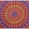 thumbnail image 4 of Pop Popular Handicrafts Queen Hippie Mandala Bohemian Psychedelic Intricate Floral Design Indian Bedspread Magical Thinking Tapestry, 4 of 4