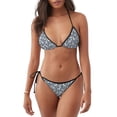 thumbnail image 1 of Bingfone Poodle Dog Print Women's Bikini Set, Bikini Two-piece Set - High Elastic Strap Style, Beach Pool Swimsuit - Removable Chest Pad, 1 of 6