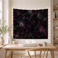 thumbnail image 5 of Silver Spiderwebs on Smoky Purple Background, Eerie Gothic for Halloween Decor Lovers, Spooky Wall Decor, Halloween Gift, Tapestry Wall Hanging for Bedroom and Dorm, 5 of 7