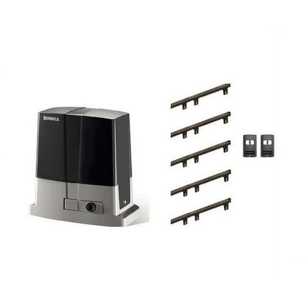 BENINCA SLIDE GATE OPENER / OPERATOR BULL424R KIT (1 BULL424R, 2 LONG-RANGE REMOTE CONTROLS TO.GO 2 A & 5 RI.M4P NYLON/STEEL CORE RACKS 40” EACH)