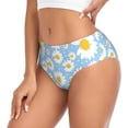 thumbnail image 2 of Fotbe Daisies Flowers Calzones Estampados para Mujer – Ropa Interior de Algodón, Cómoda, Suave y Elástica-Medium, 2 of 6