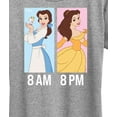 thumbnail image 3 of Disney Princess - Belle Day And Night Wear- Women's Short Sleeve Graphic T-Shirt, 3 of 5