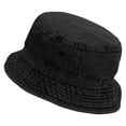 thumbnail image 3 of Winter Wreath Embroidered Pigment Dyed Bucket Hat - Black OSFM, 3 of 5