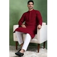 thumbnail image 3 of DWEEP SARA Ensemble Kurta Pyjama en Viscose à Paillettes Mehroon pour Hommes, Tenue Ethnique Festive, TTG, 3 of 7