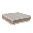 thumbnail image 5 of Direct Wicker Square Patio Waterproof Cover for Dining & Sofa Sets | 106.3" x 106.3" | PU Coated Fire Resistant Polyester | UV Resistant & Windproof | Mold Resistant | Beige&Brown, 5 of 6