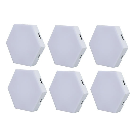 Rbaofujie Hexagon Lights, Hexagon LED Gaming Lights Panels with Smart App Remote Control & Music Sync, Infinitely Splicing Cool RGB Wall Lights Hexagon for Living Room, Bedroom,Gaming Room