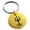 Gold, variant on Stainless Steel Poseidon Greek God of Sea Engraved Small Medallion Circle Charm Keychain Keyring
