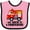 Pink and Black, variant on Inktastic Fireman Uncle is a Firefighter Boys or Girls Baby Bib