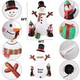 thumbnail image 2 of Muñeco de nieve aeroWo inflable navideño con forma de pingüinos de 1,8 m con luces LED, 2 of 8
