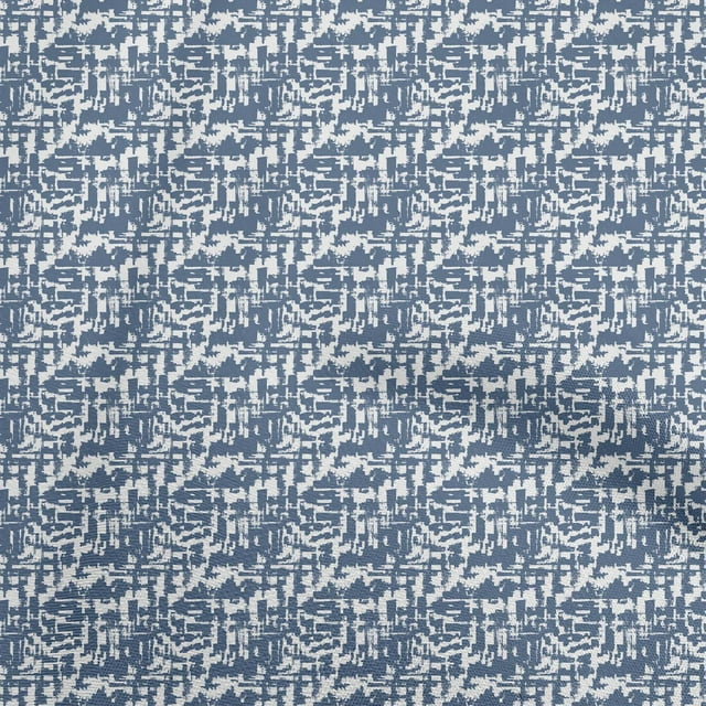 oneOone Viscose Chiffon Teal Blue Fabric Abstracts Craft Projects Decor Fabric Printed By The Yard 42 Inch Wide