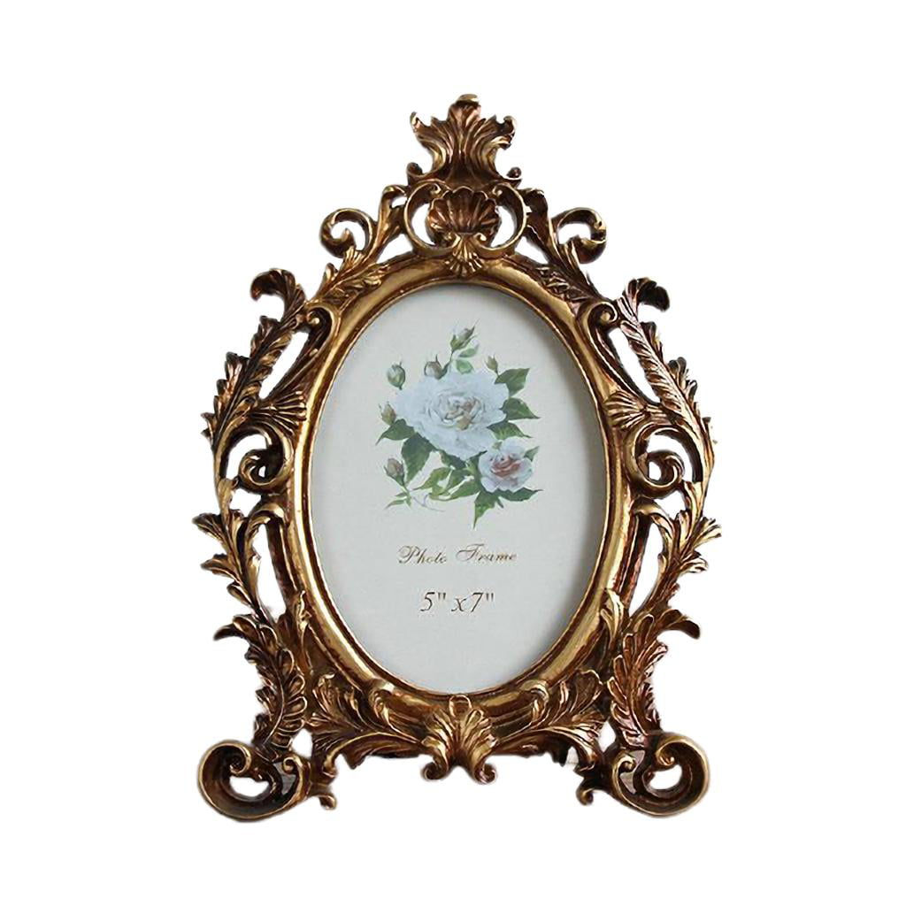 Plastic REtro Ornate Oval PICTURE FRAMEs Wedding Display Art ITALY Vintage Style 