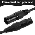 thumbnail image 3 of GETAJGHSD 1Pcs Xlr Male To Xlr Female Cable Black With Balanced Audio 300X2.2X2.2In, 3 of 7
