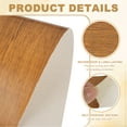thumbnail image 3 of Uxcell Self-Adhesive Wood Grain Repair Tape with Scraper for Furniture Dark Brown Wood 2"x33', 3 of 7