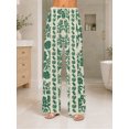 thumbnail image 6 of Pajama Pants for Women, Retro Green Floral Soft Breathable Sleepwear Lounge Pants with Pockets, 6 of 8
