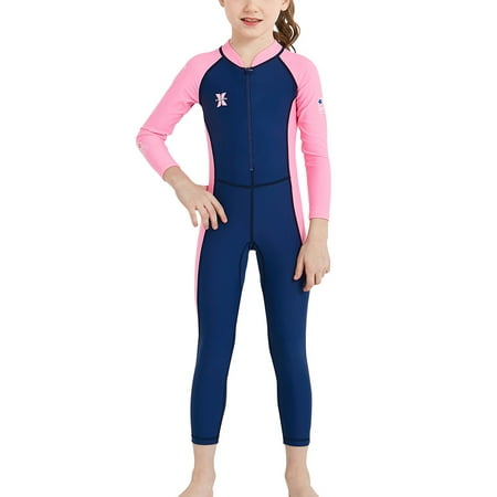 Boys Girls Wetsuit One Piece Swimsuit UV Protection For Diving