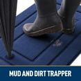 thumbnail image 3 of Buganda Door Mat for Inside, Absorbs Moisture and Low Profile Doormat Outdoor, Dirt Trapper Rugs for Entryway, 24"x36", Navy Blue, 3 of 8