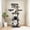 Dark Gray 78.8in, variant on LuckyNote 84.6″ Cat Tree Tower with 3 Hiding Condos, 11 Sisal Scratching Posts, Sisal Ladder, 2 Hammocks, Light Gray