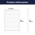 thumbnail image 3 of SunsGrove Decorative Garden Fence 40 in(H) x 8.9 ft(L) 4 Panels, Heavy Duty Metal Animal Barrier Fence, No Door, Flower Bed Fencing, White, 3 of 10