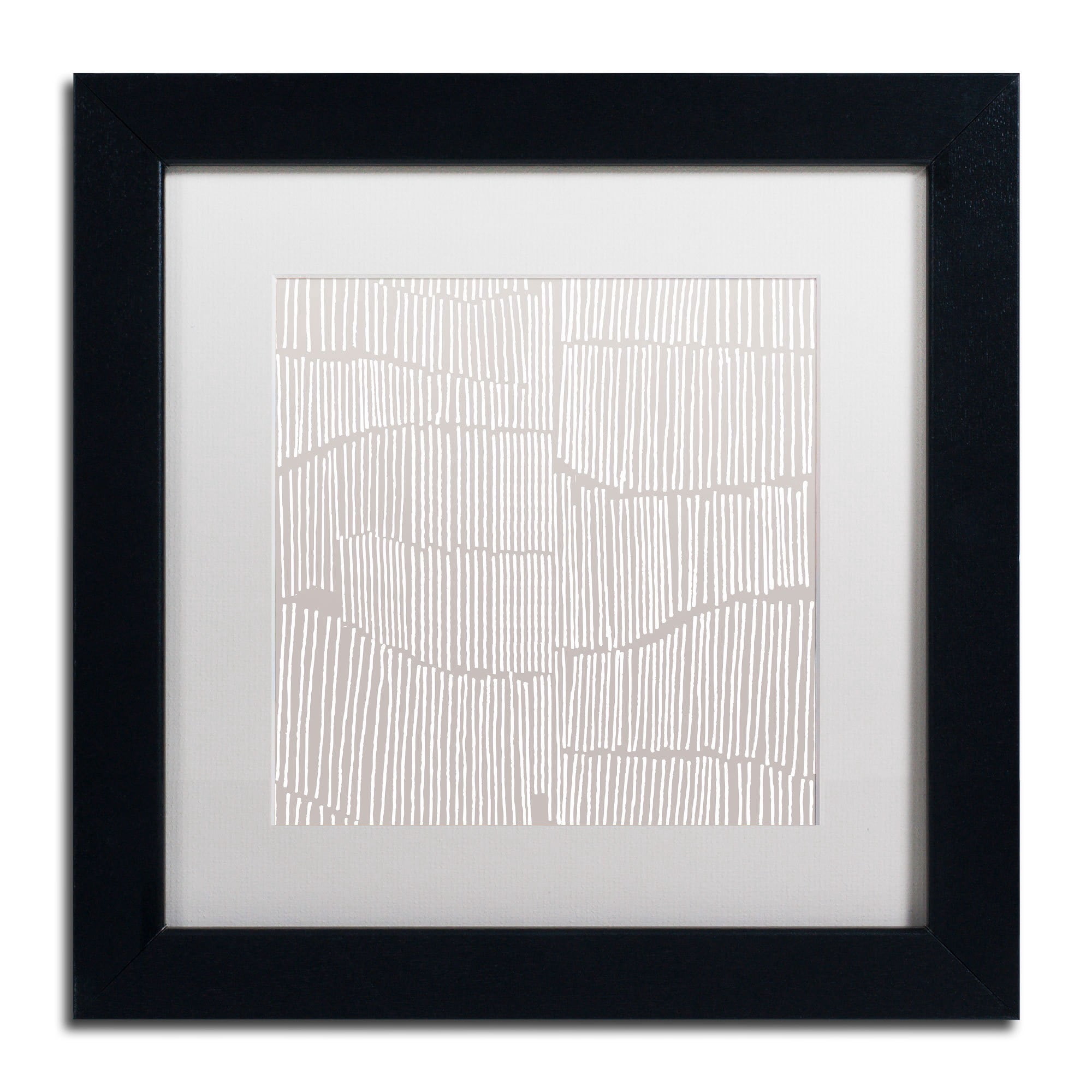Trademark Fine Art "Spaces Between I" Canvas Art by Kavan & Co White Matte, Black Frame