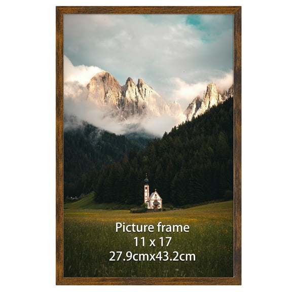 RLAVBL 11x17 Classic Home Gallery Picture Frame, Brown